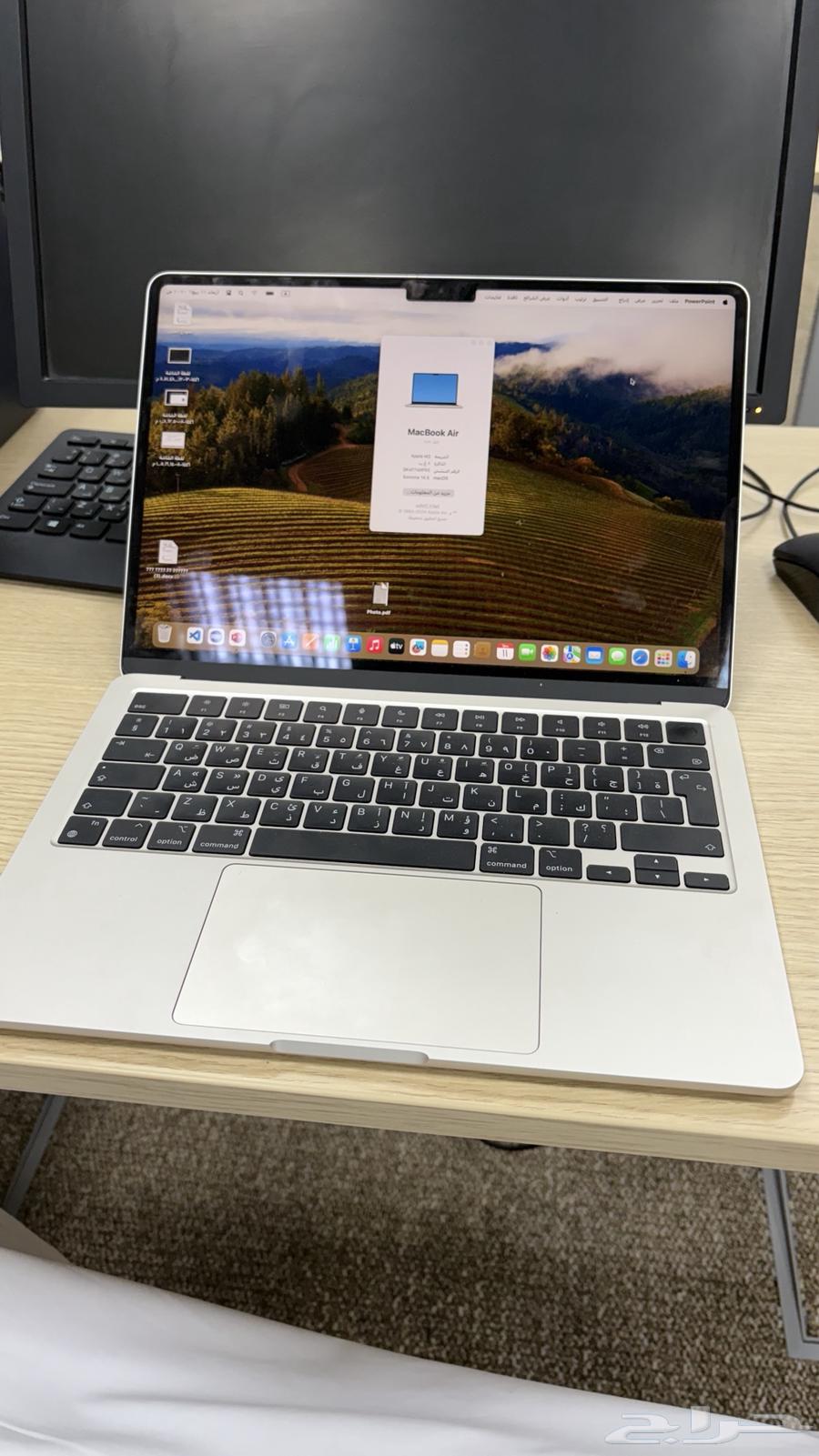 لابتوب ماك اير نظييف استخدام اقل من سنه64414063886467111