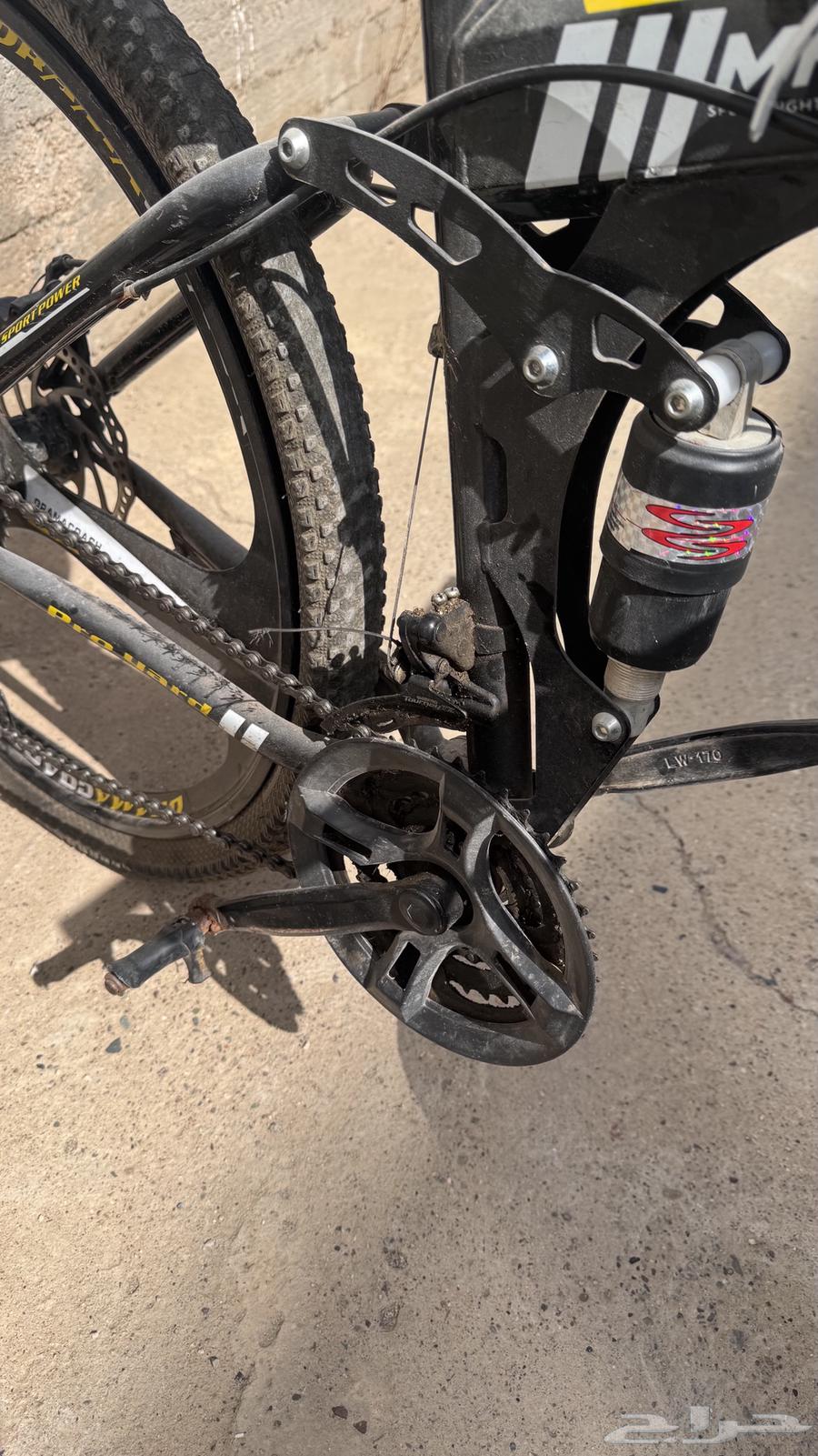 دراجه هوائيه رياضيه قابله للطي اصفر بأسود مقاس 2664415491550979112