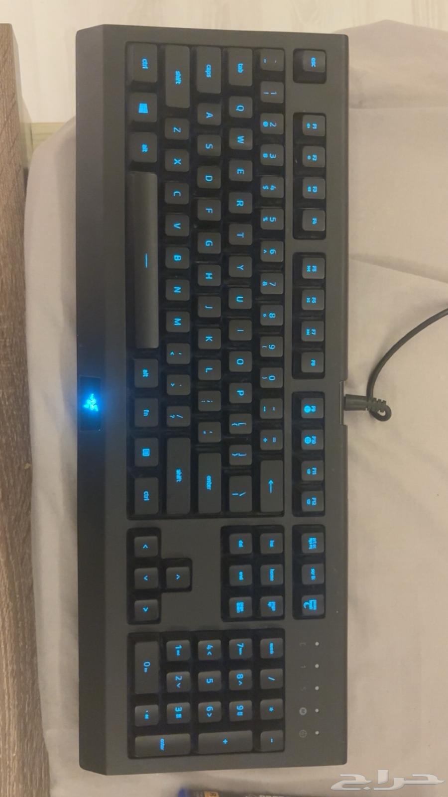 كيبورد ريزار قيمينق led مستعمل نضيف السعر 95 قابل للمفاوضة64418404068481110