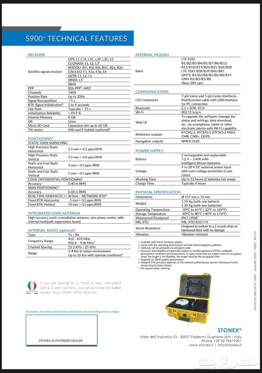 Stonex measuring device64418730460290110