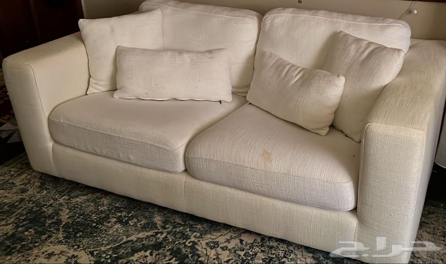 كنبه بيضاء شبه جديده64416307596929110