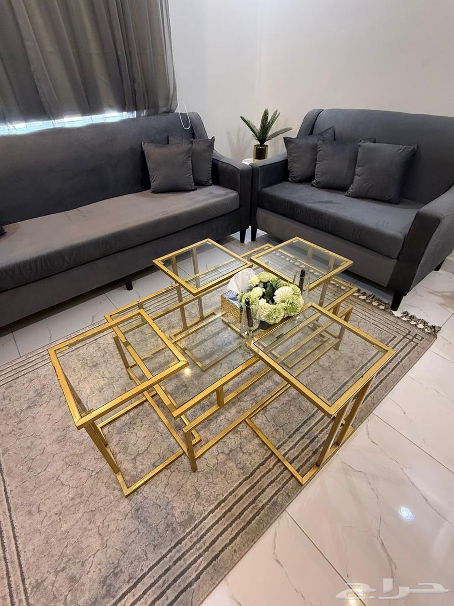 طقم كنب مع طاولات64416267763075112