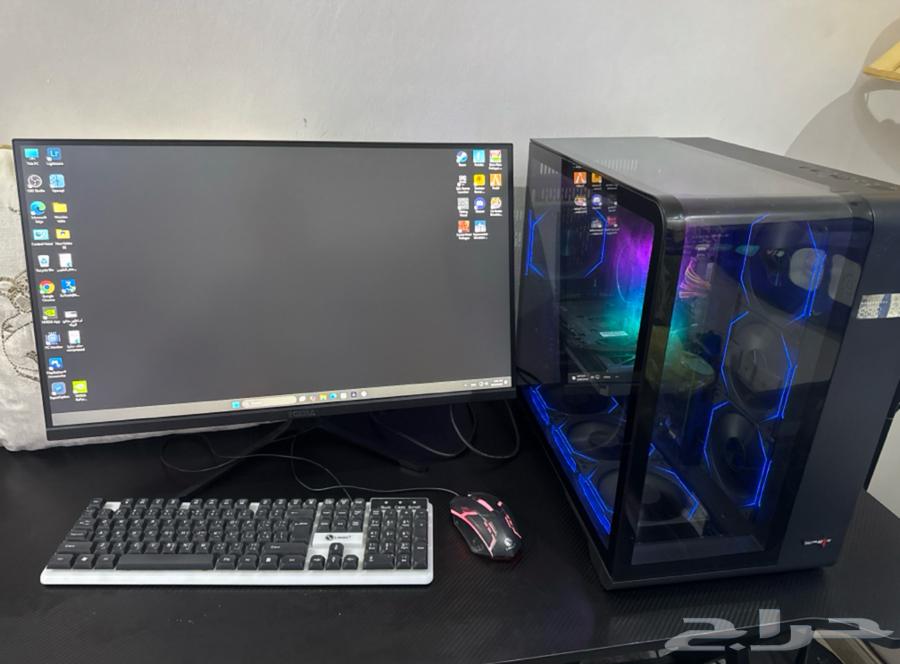 PC (RTX 4060 TI) with 27-inch monitor, mouse and keyboard64413944562051110