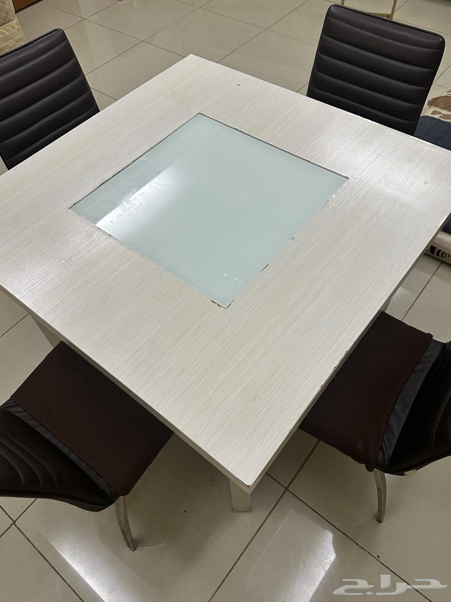 Dining table with four chairs for sale, only 180 SAR64416967776003112