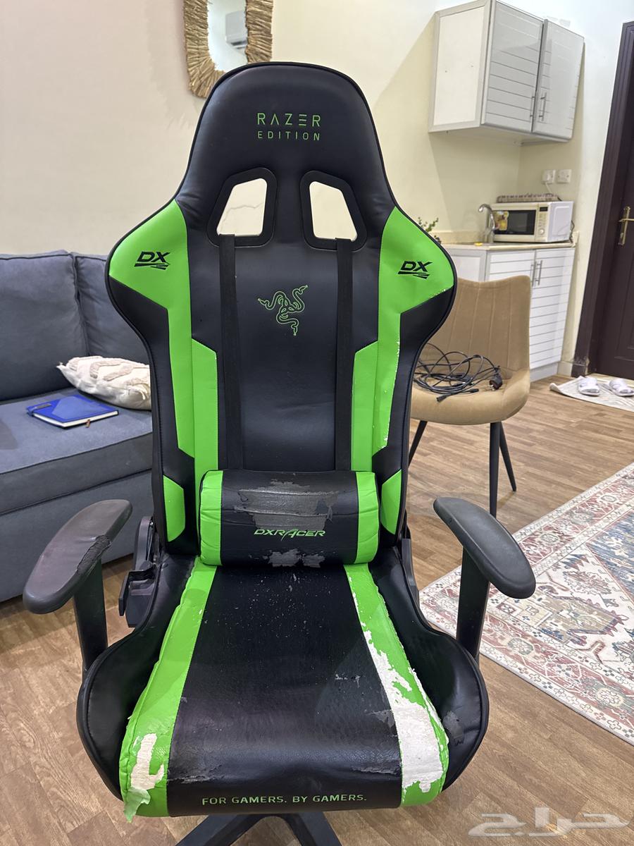 كرسي قيمنق R188 اصدار خاص رايزر من دكس رايسر اسود اخضر64403586406145110