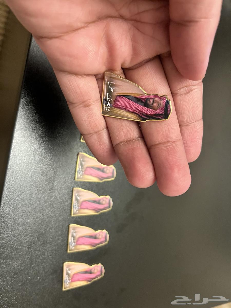 Metal sticker featuring an image of Prince Mohammed bin Salman (camel)64412883388419111