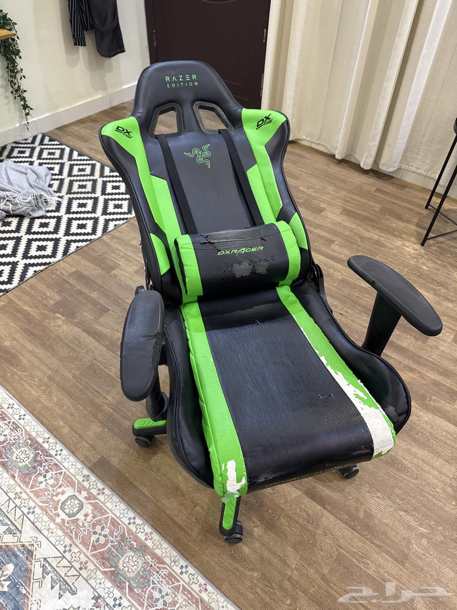 كرسي قيمنق R188 اصدار خاص رايزر من دكس رايسر اسود اخضر64403586406145112