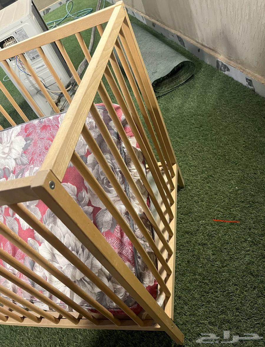 سرير أطفال خشب مع مرتبة   استخدام بسيط64412495222274110