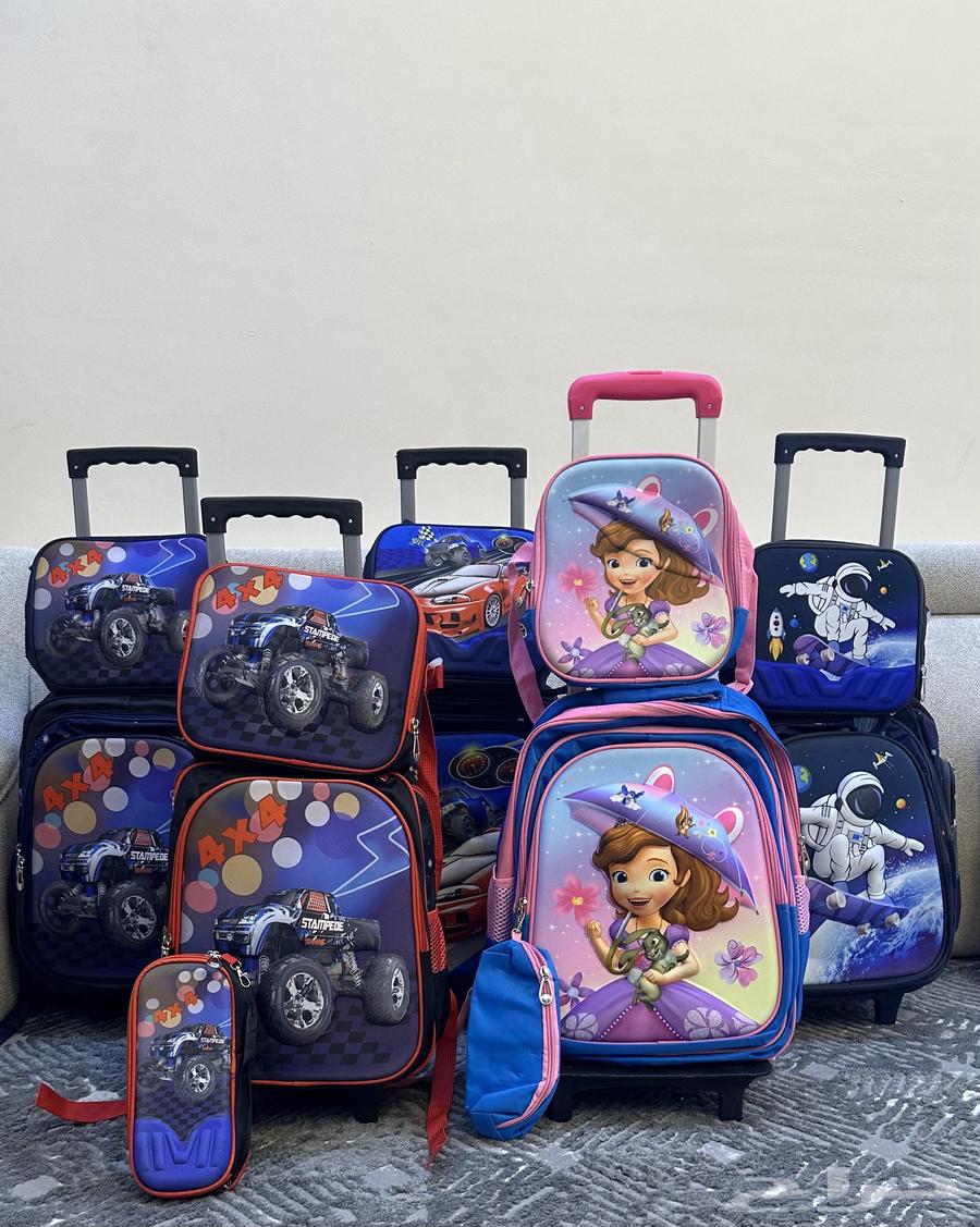 شنط جديده تتكون من 3 قطع (شنطه  شنطة اكل  مقلمه)64416148057859110