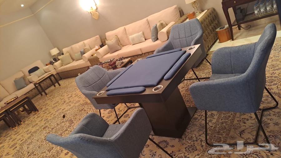 Royal Backgammon Table with Chairs, Immediate Delivery and Installation in Riyadh64415262641666112