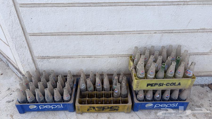 علب بيبسي وميراندا وسفن اب قديمه قزاز64415961200259110