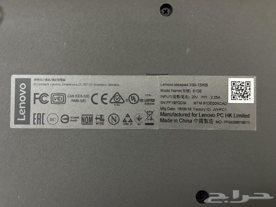 لابتوب lenovo ideapad 330 intel core i3 8th gen64412427986690114