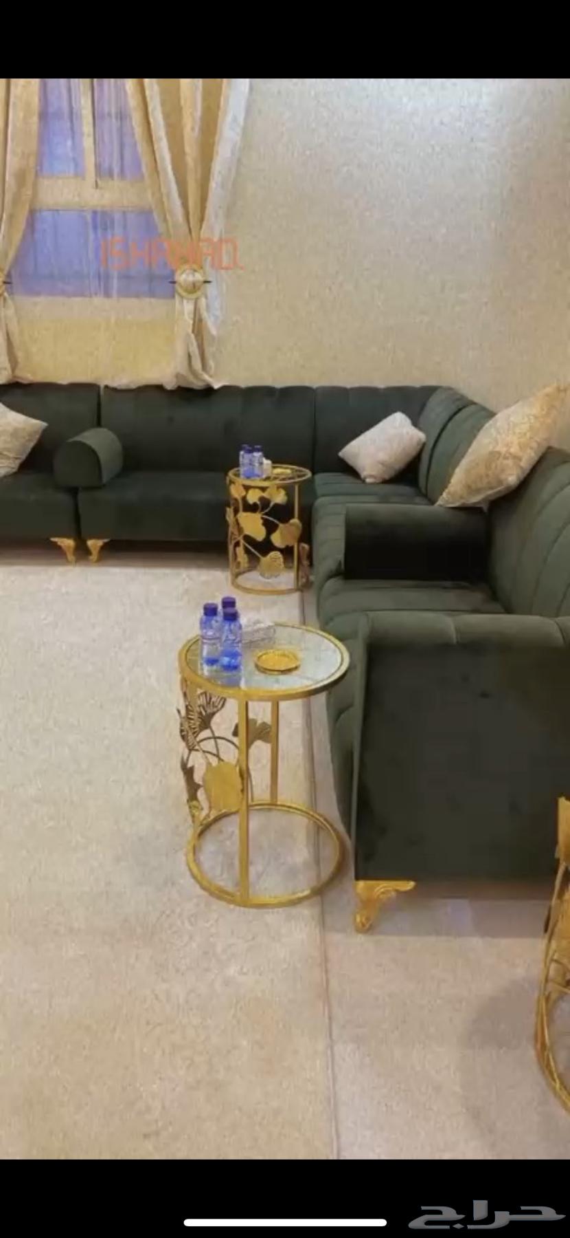 Sofa for sale, like new, and serving and hospitality tables64418998501379111