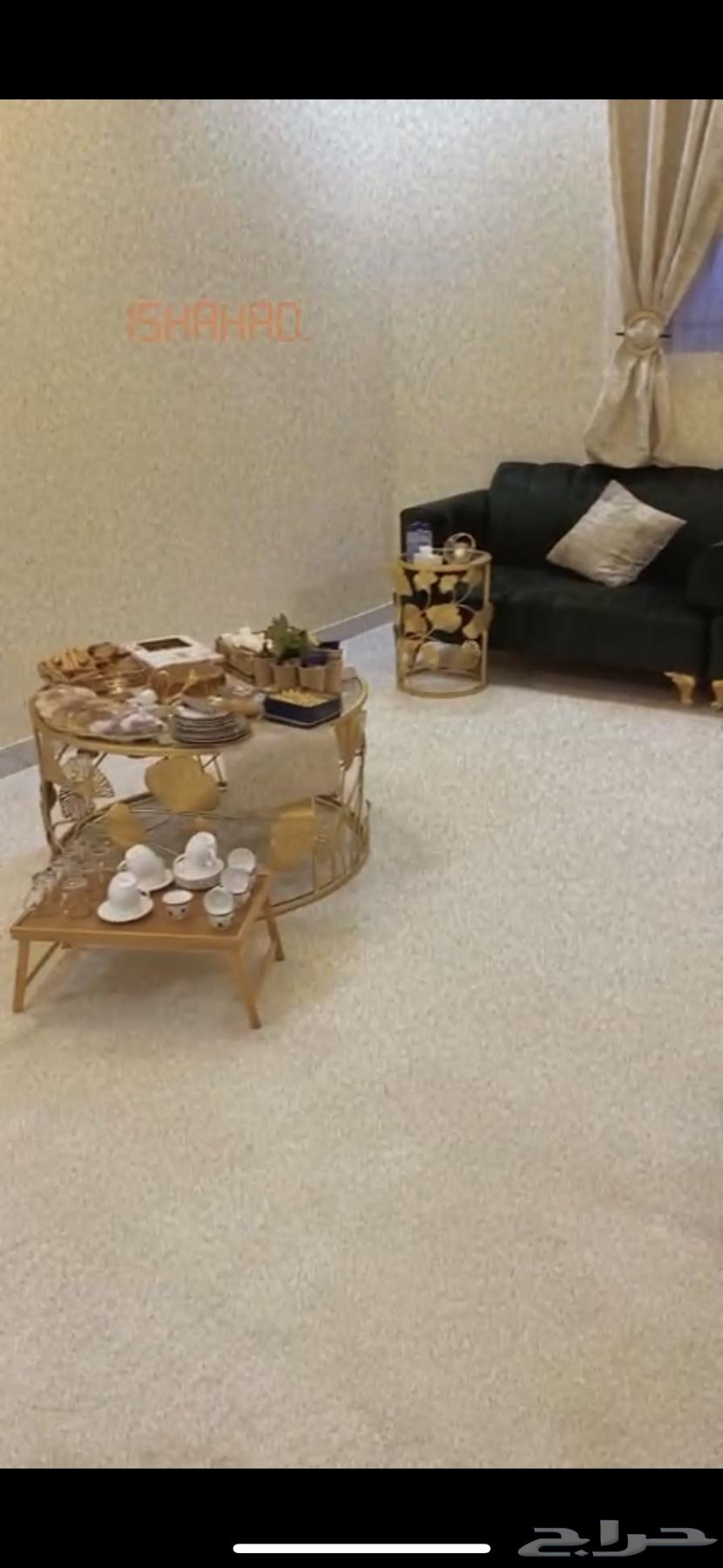 Sofa for sale, like new, and serving and hospitality tables64418998501379110