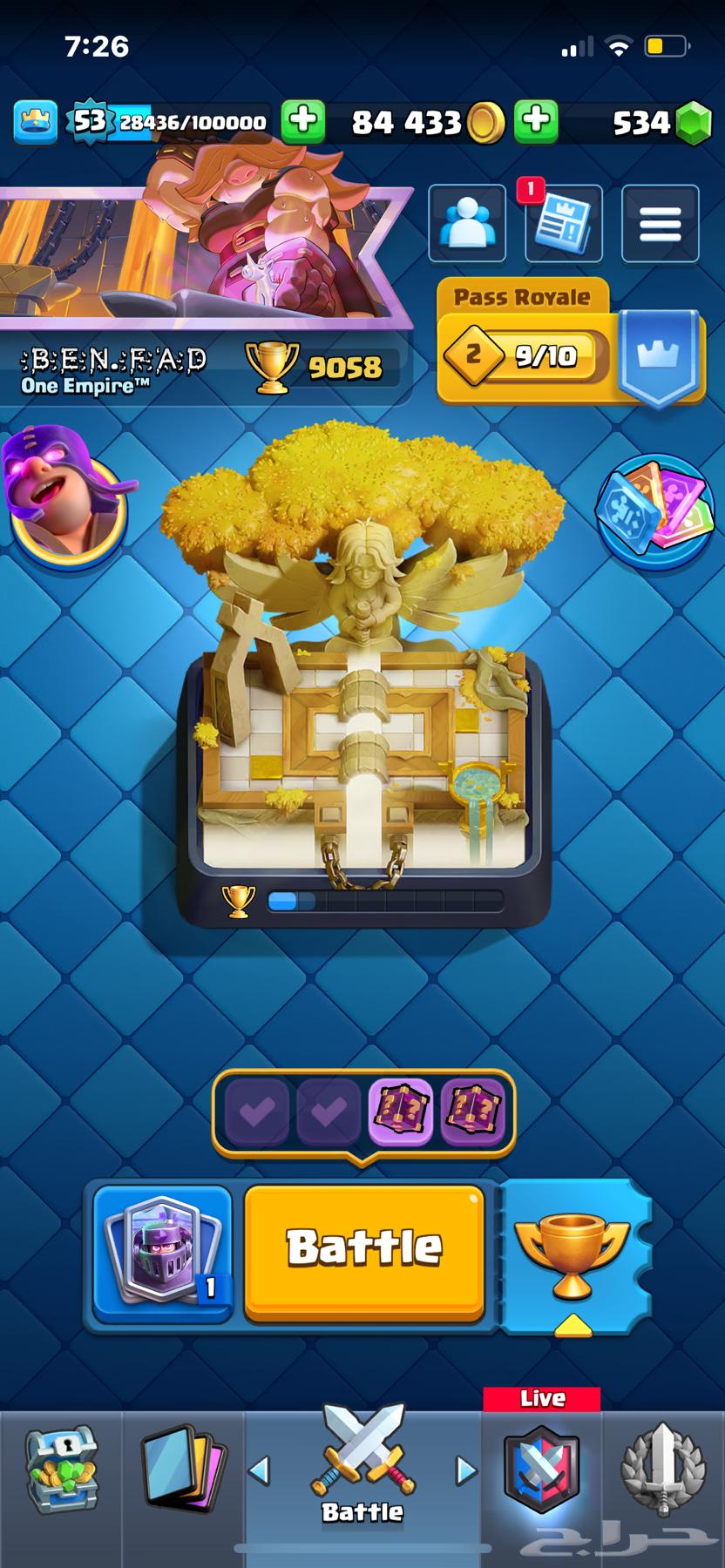 حساب كلاش رويال للبيع64418309378050110