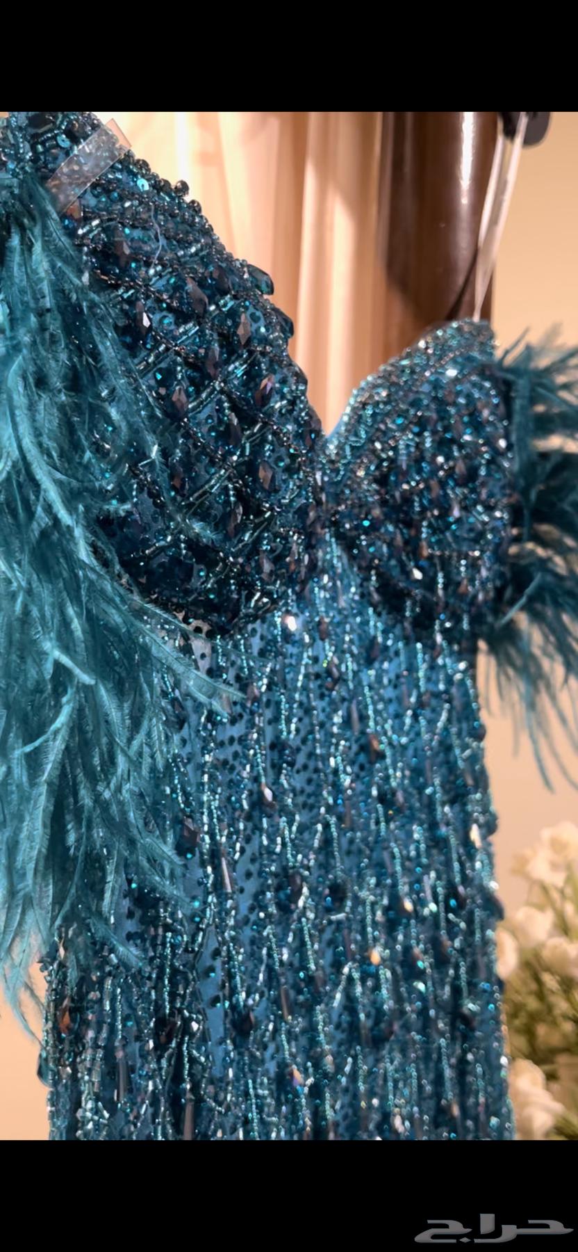 فستان من بوتيك دار ريم انلبس مره وحده فقط _ مقاسه سمول _64416571177858110