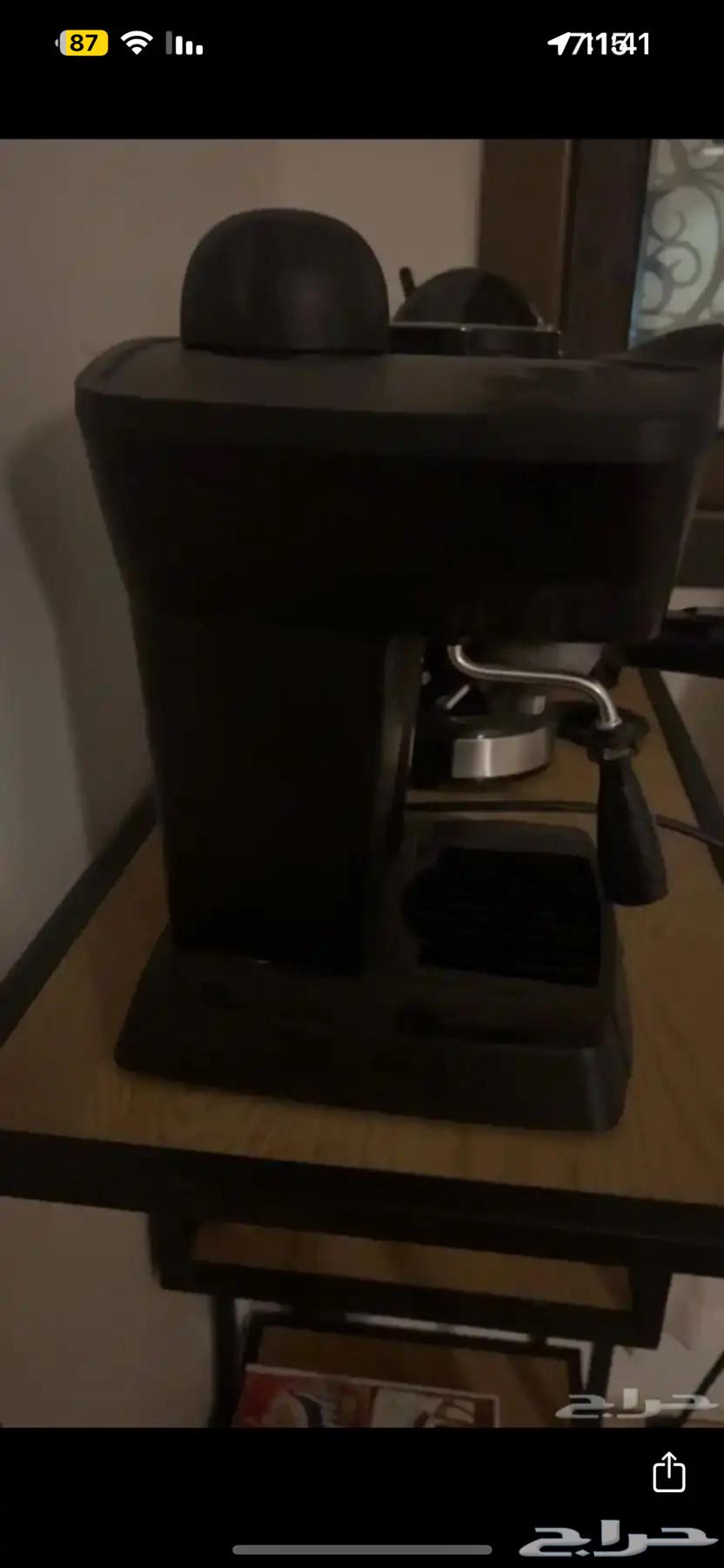 اله قهوه جديده مع كل اغراضها شبه مجانيه64419105159682111