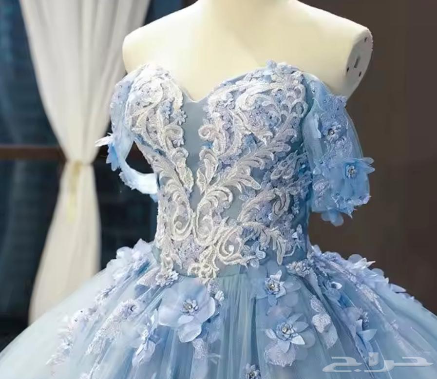 فستان سماوي غير ملبوس64416545238659110