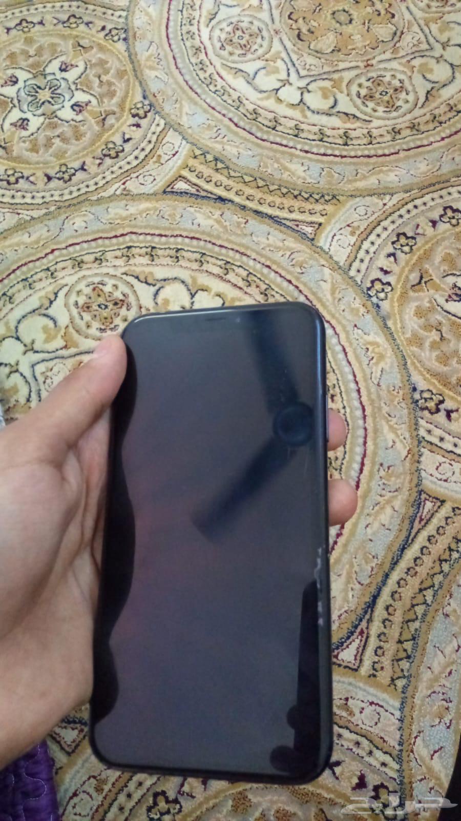 ايفون اكس ار   البطاريه 71 الشاشه مو مغيره الضهر مكسور64418485789443110