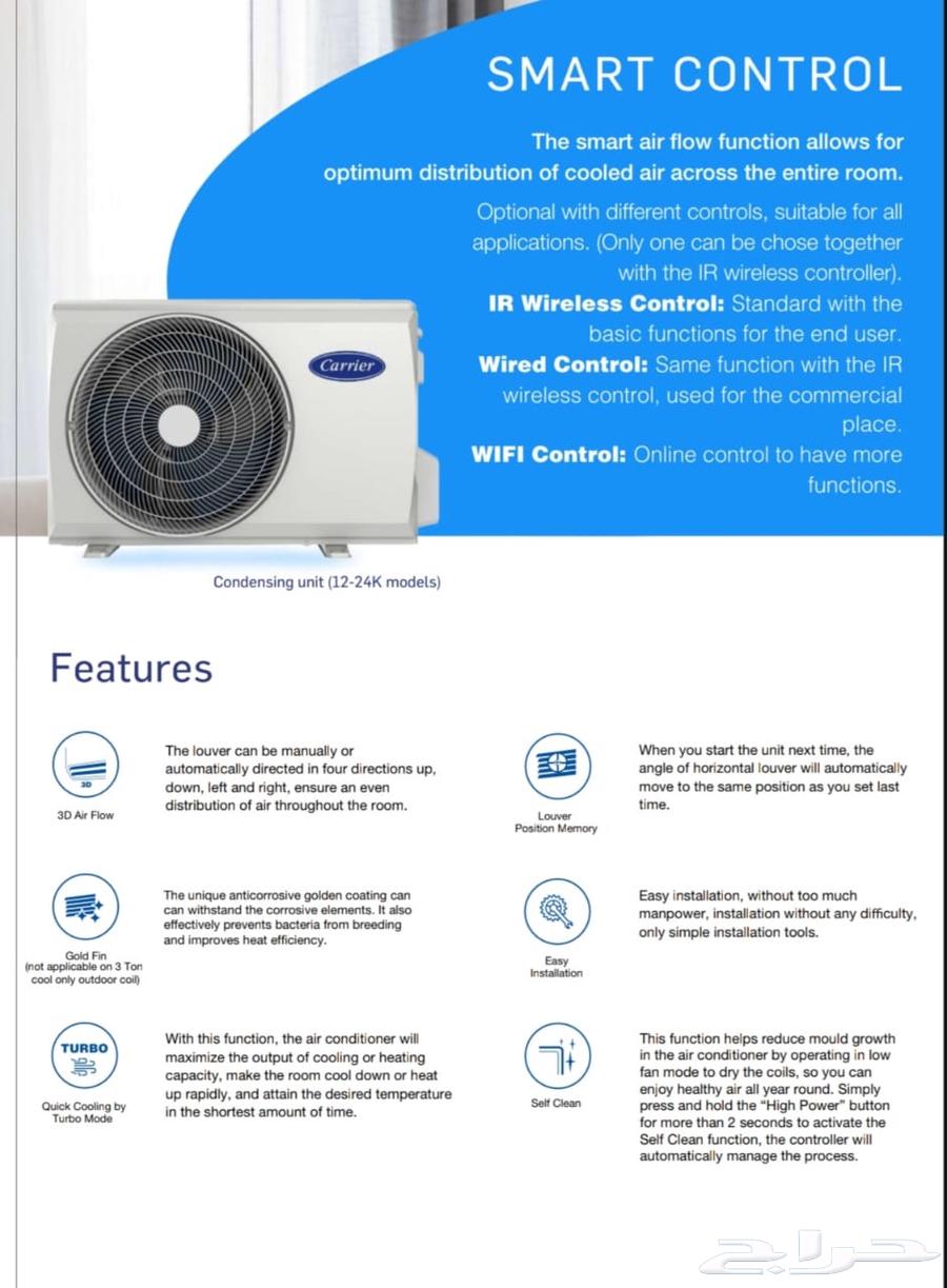 New Carrier Split Air Conditioners at Competitive Prices64413811918721111