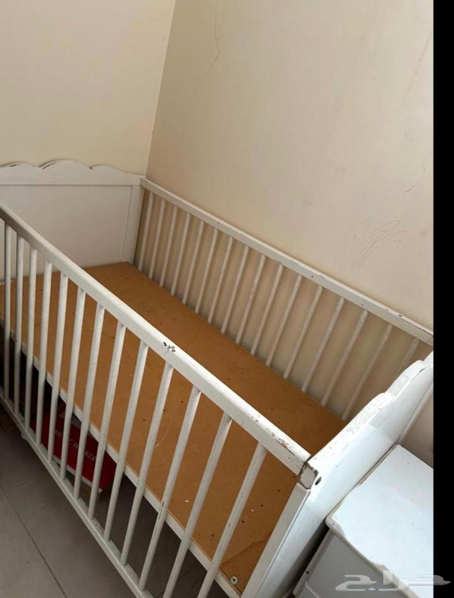 سرير أطفال اللون أبيض64413140112642111