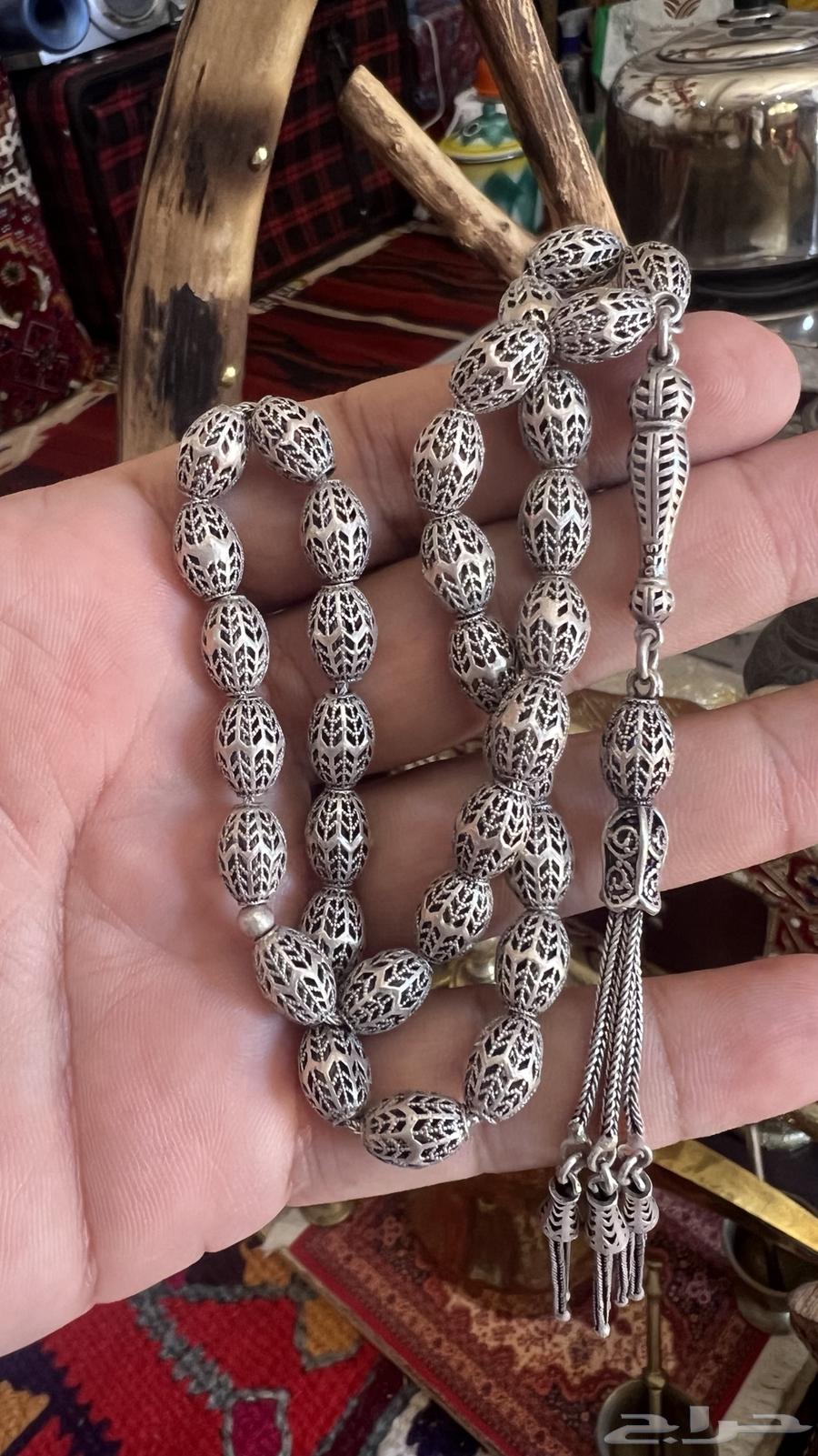 سبحة فضة صافي عيار 92564421716306434110