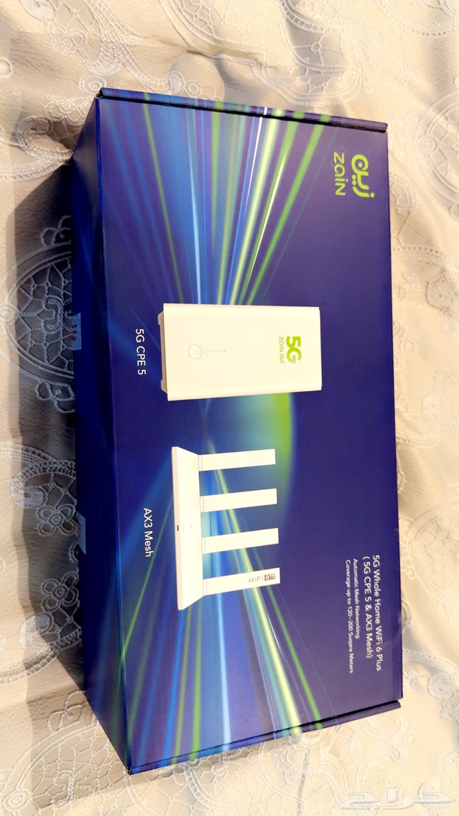 مودم شبكة زين جهاز كامل مع ملحقاته جديد لم يستخدم بكرتونه64425489046530110