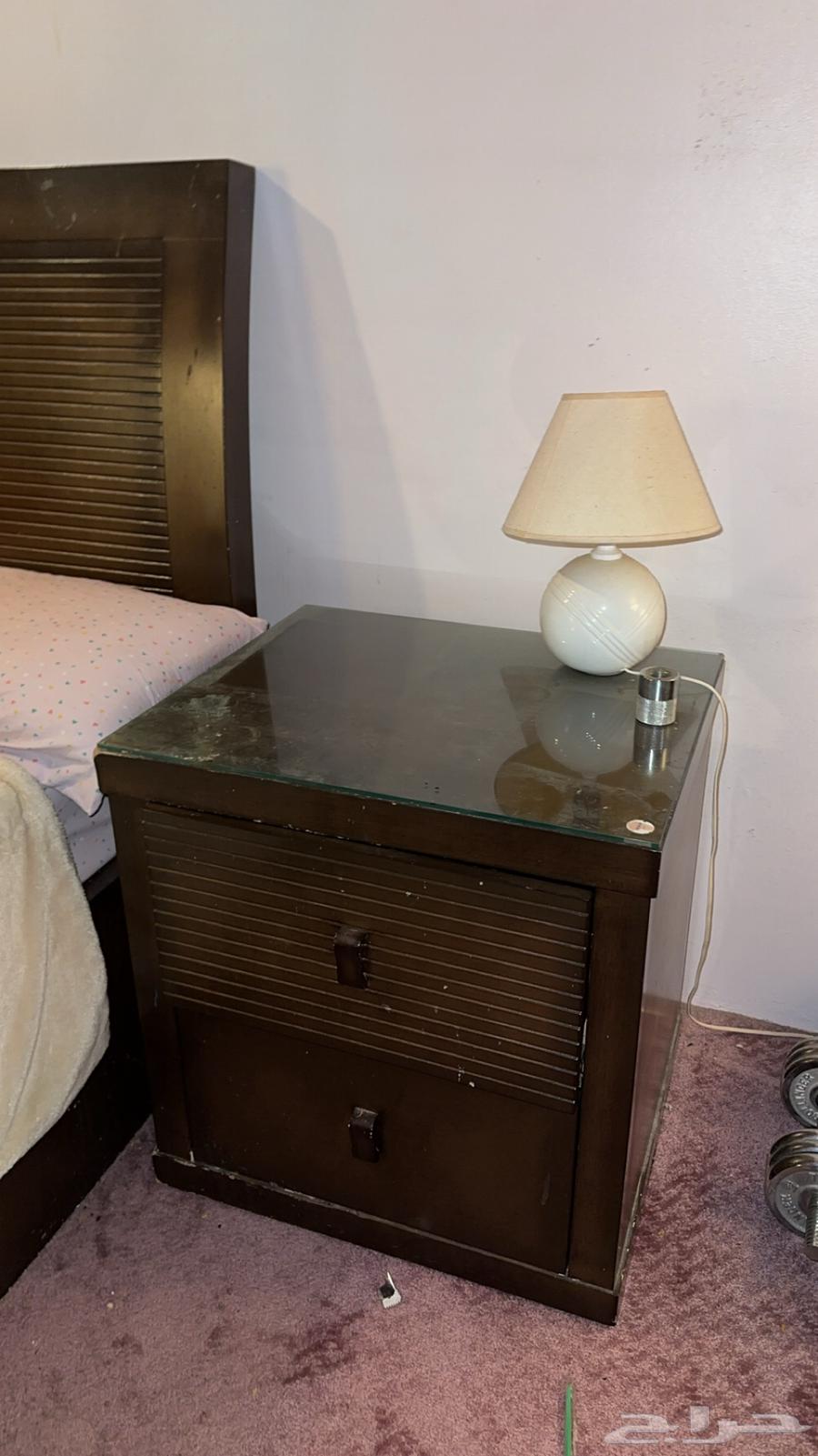 طقم غرفه نوم فردي كامل للبيع64424520453379112