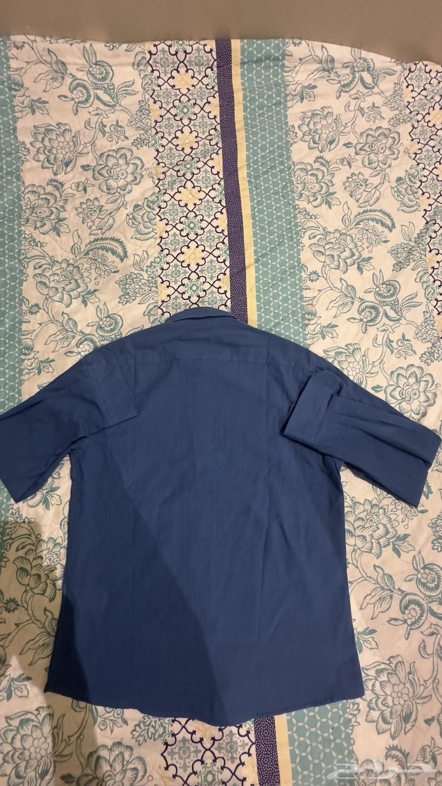 قميص من ترنديول 100بلمية قطن مقاسM رجالي جديد اللون الأزرق64420959377537111