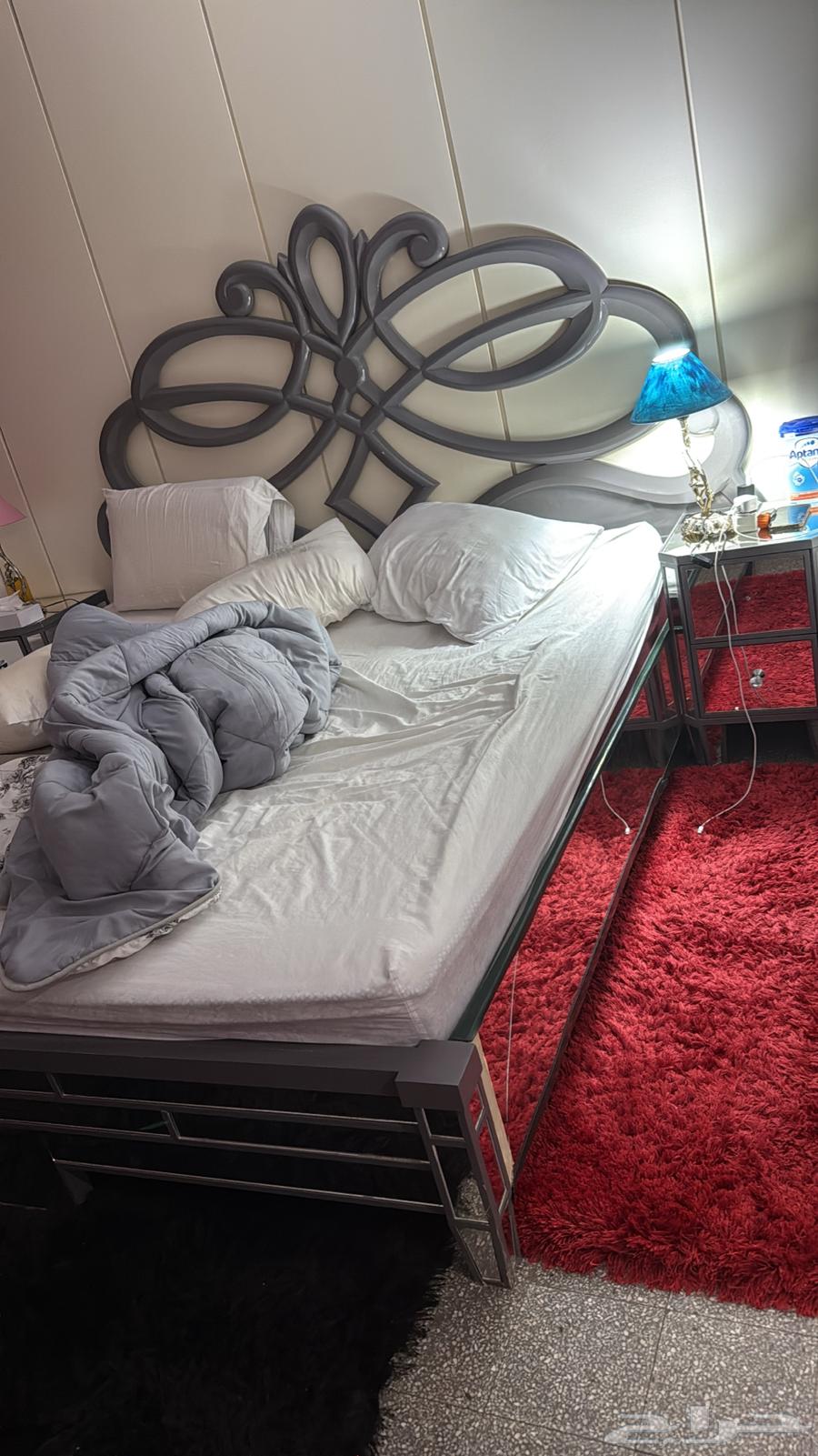 غرفة نوم مع مرتبة وسرير أطفال جديد غير مستعمل وكراسي ترس64425529705345110