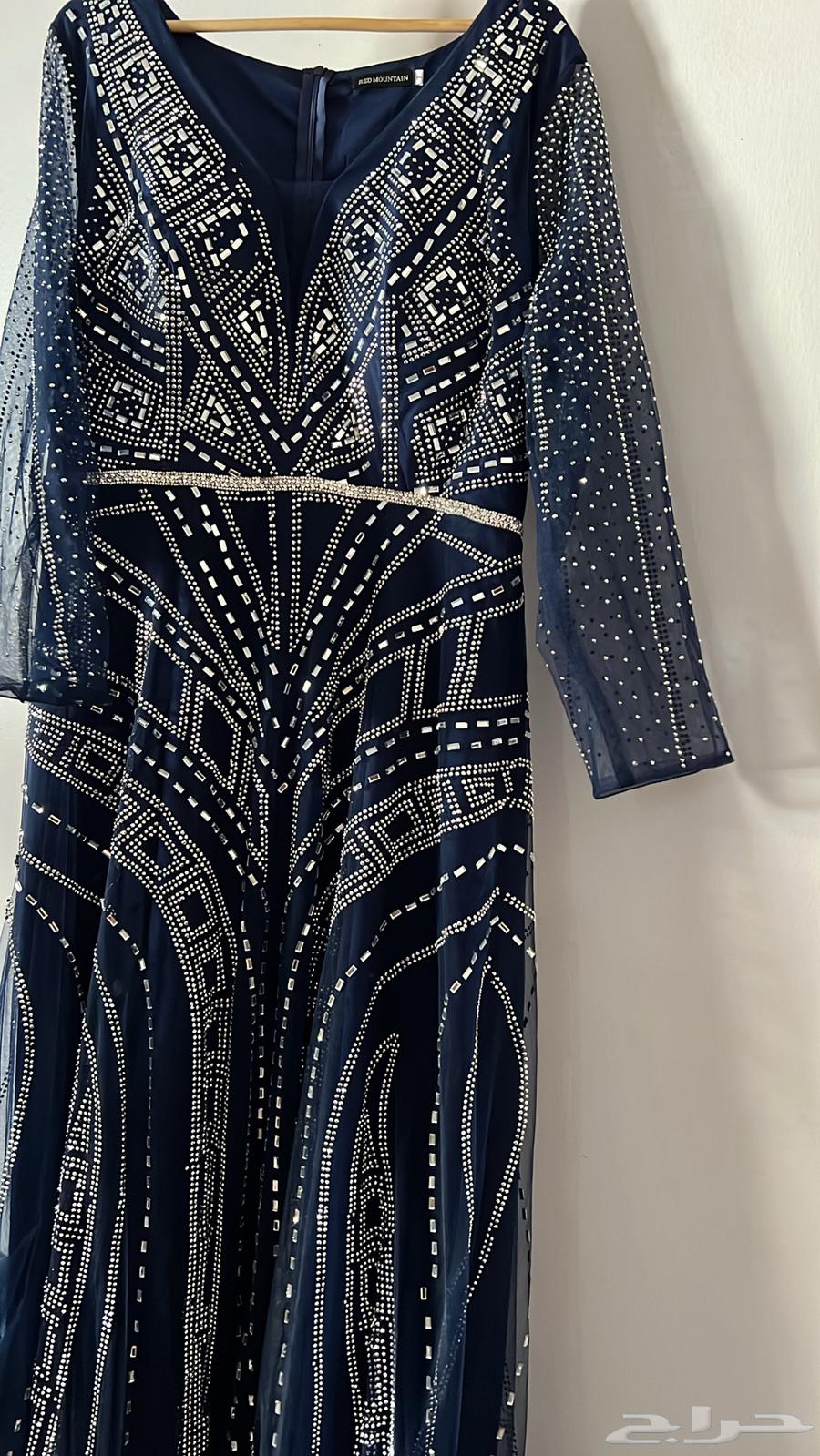 فستان امهات مقاس 7 ملبوس مره وحده64422489498114111