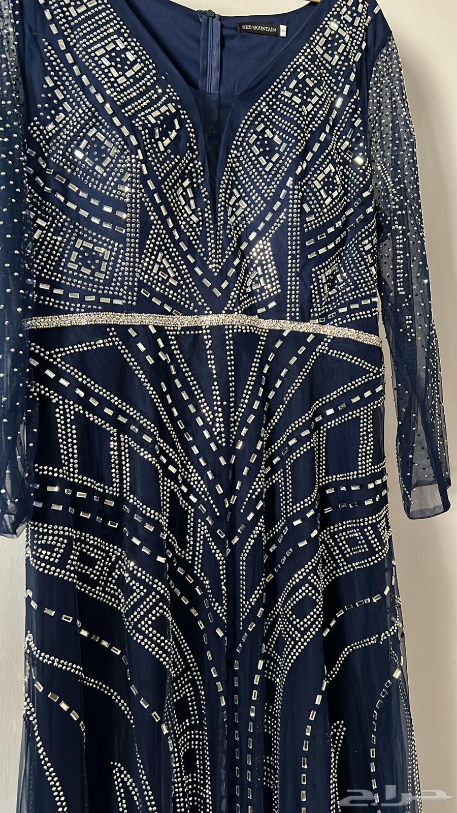 فستان امهات مقاس 7 ملبوس مره وحده64422489498114110