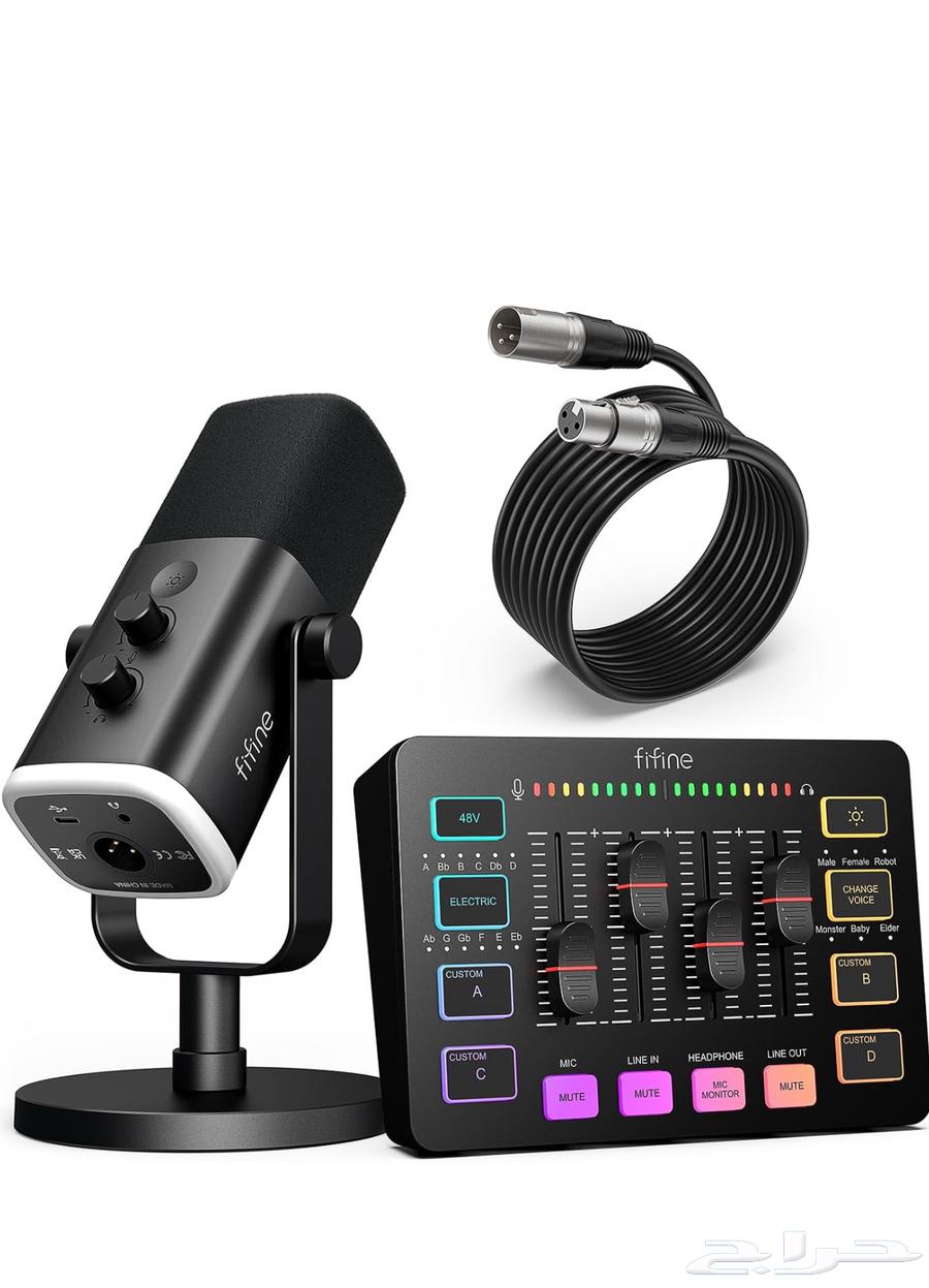 Fifine Microphone and Mixer with XLR Cable64420095116419110