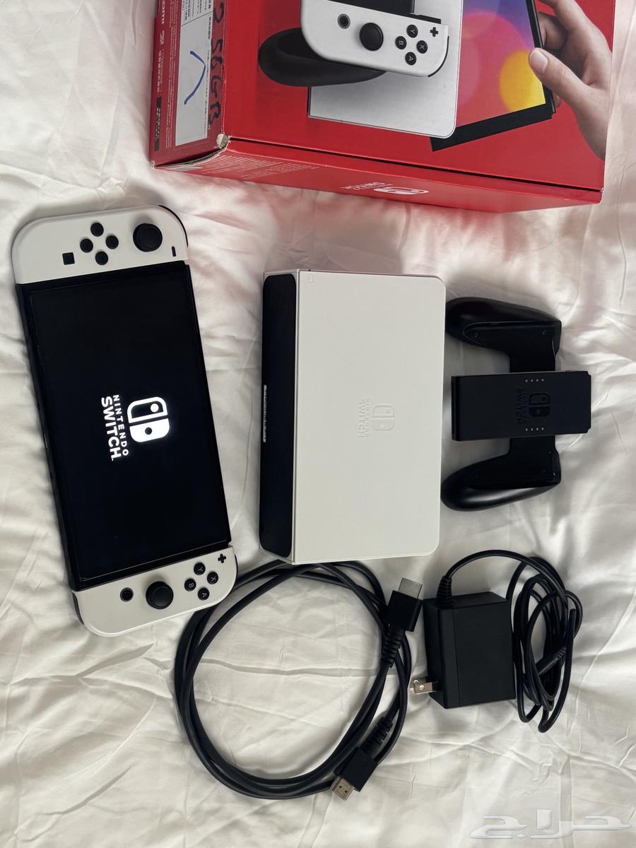 Nintendo Switch OLED with 256GB Memory Modification - White Color64425003780610112