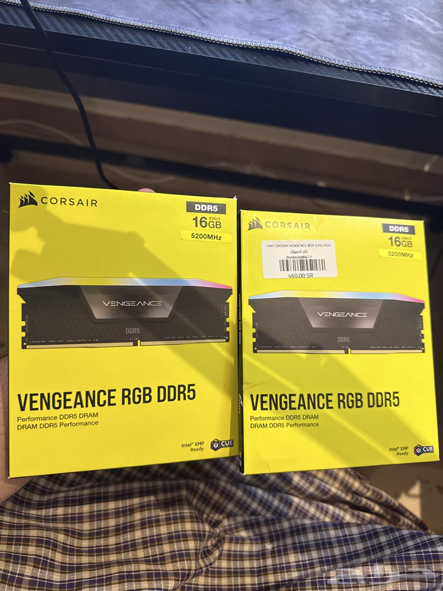 رامات 8x2 16GB سرعة 5200MHz Cl40 DDR5 RGB64423489227649110
