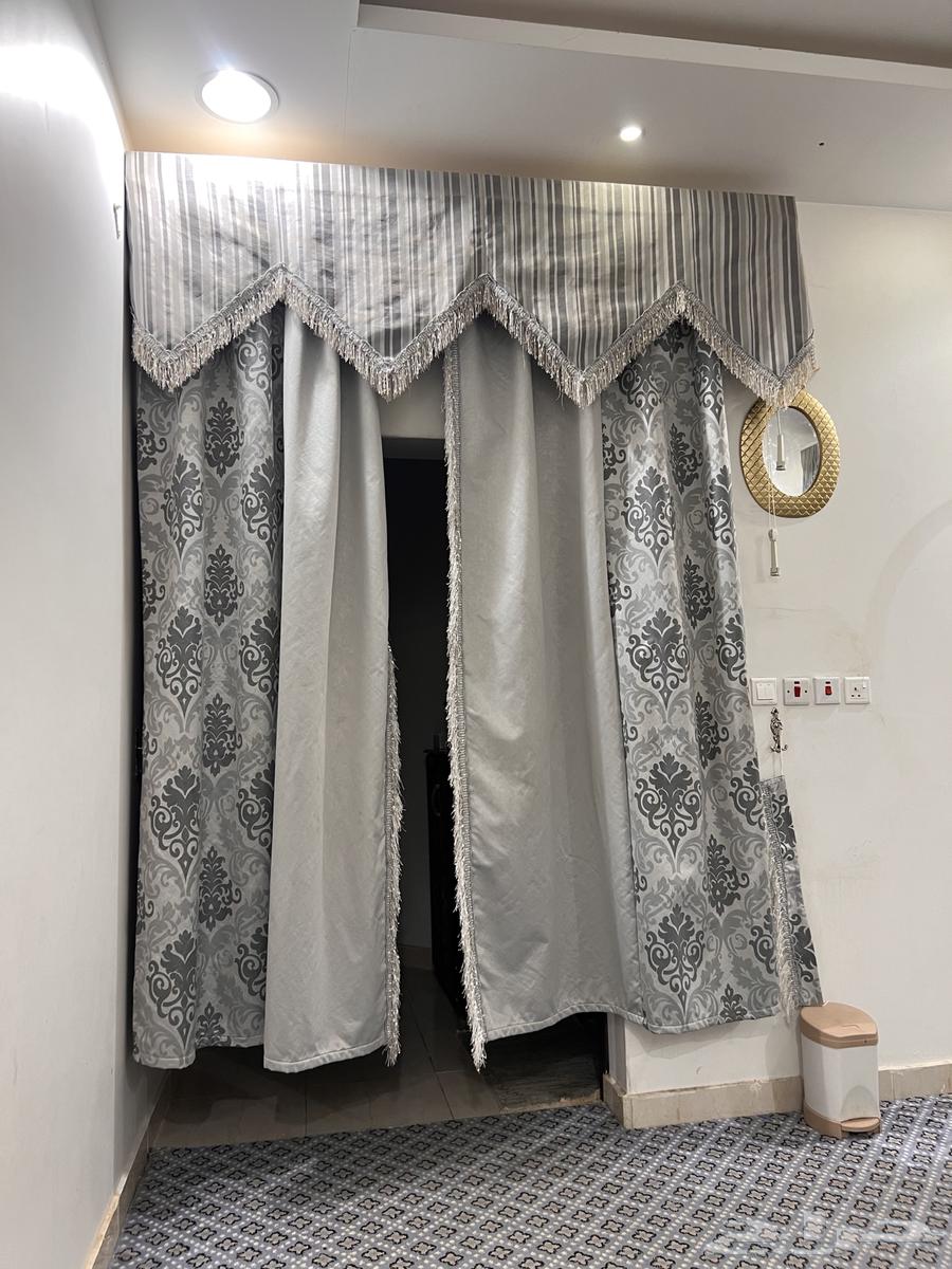 New carpet and two curtains for sale (new) price negotiable.64422150777474113