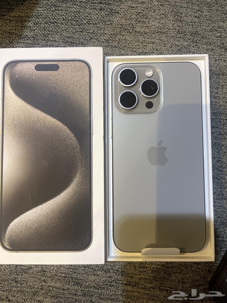 جوال ايفون 15 برو ماكس سعة 256 جديد ما انفك64425623638915111