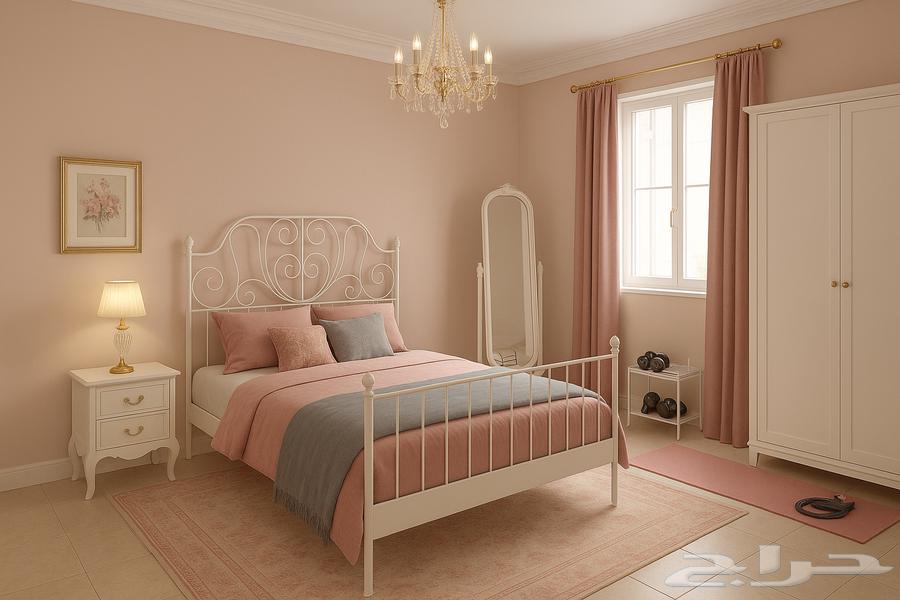 سرير نفرين كلاسيكي حديد مع المرتبة الخاصة به ب 900 ريال بس64422205351555110