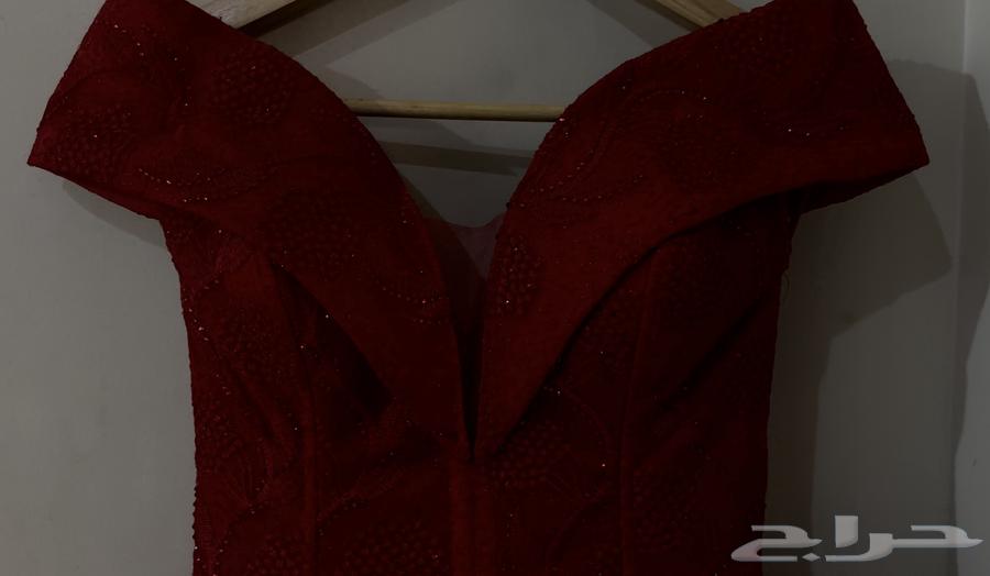 فستان سهره أحمر  فخم   مستخدم مرة واحدة فقط64422756194306112