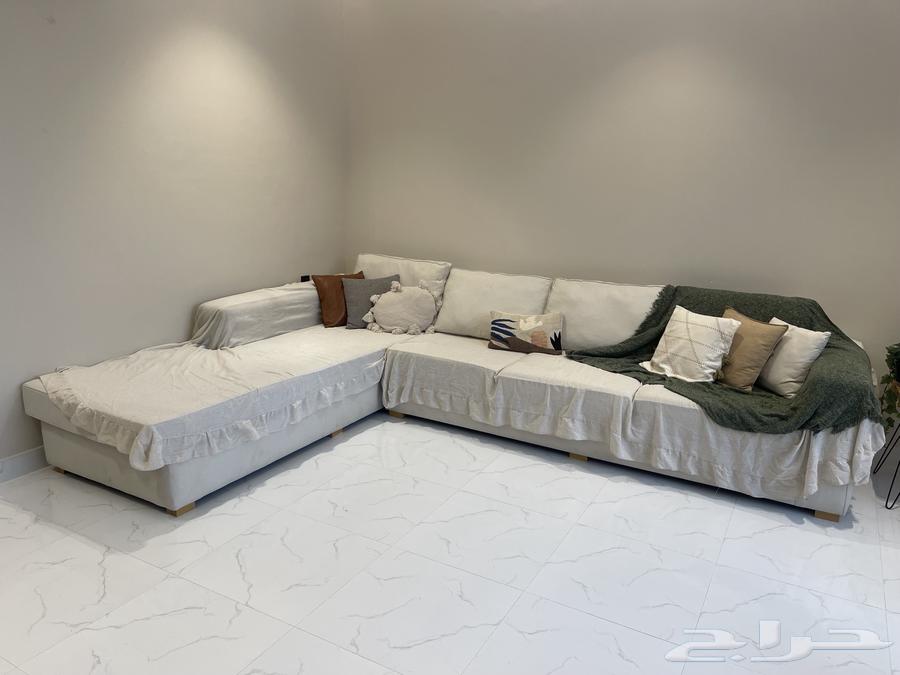 كنب صالة شكل L صوفا64421675618434111