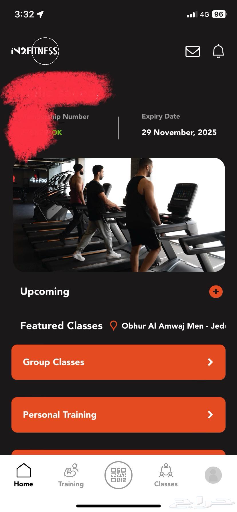 اشتراك نادي in2fitness للبيع 3 شهور فرع الامواج رجال64423022406146110