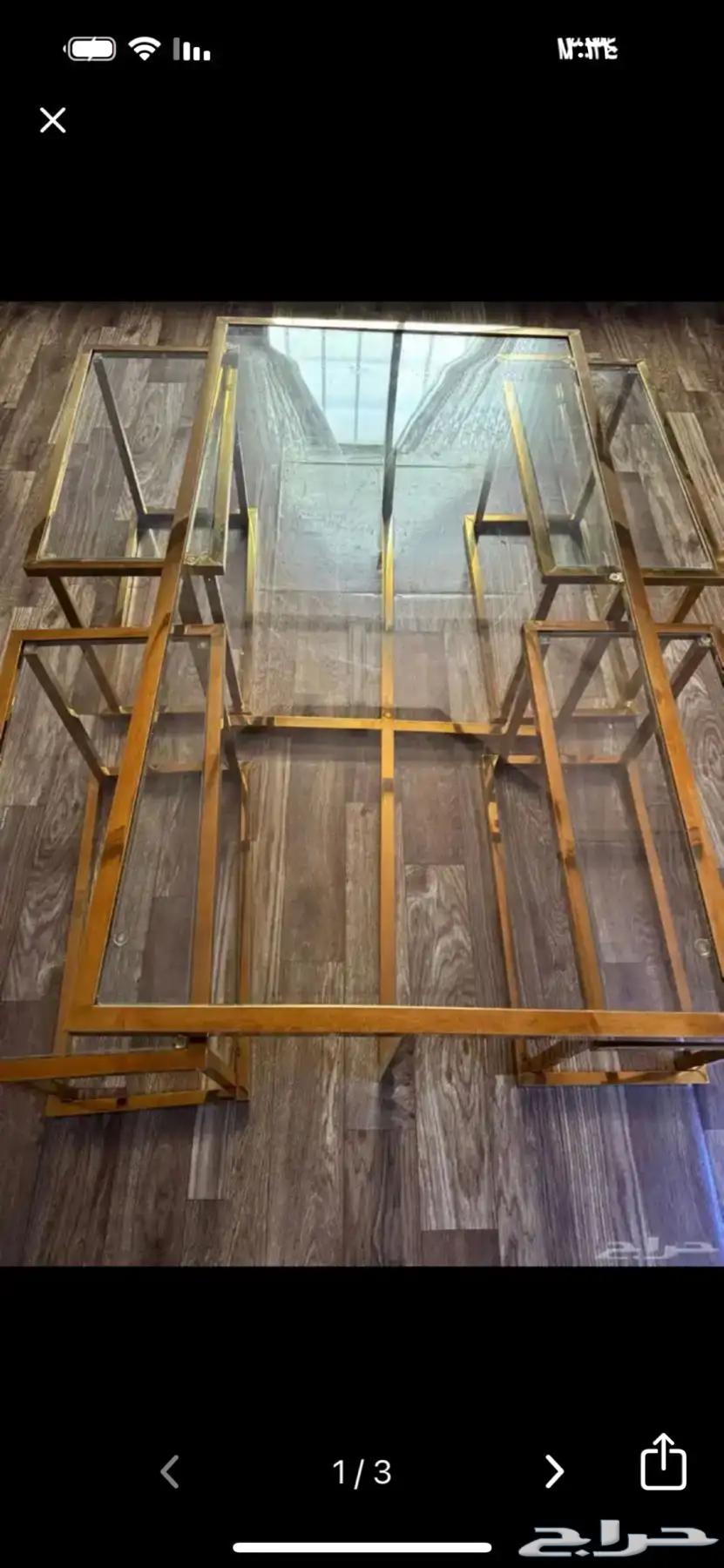 طاوله استيل شبه جديده مع اربعه خدمه للبيع64420162342530110