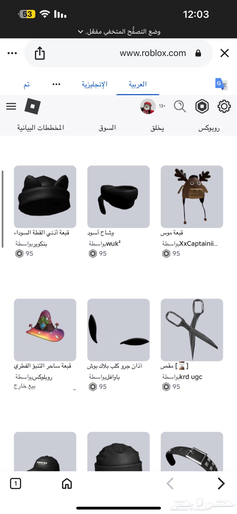 حساب للبيع روبلوكس64421662004610112