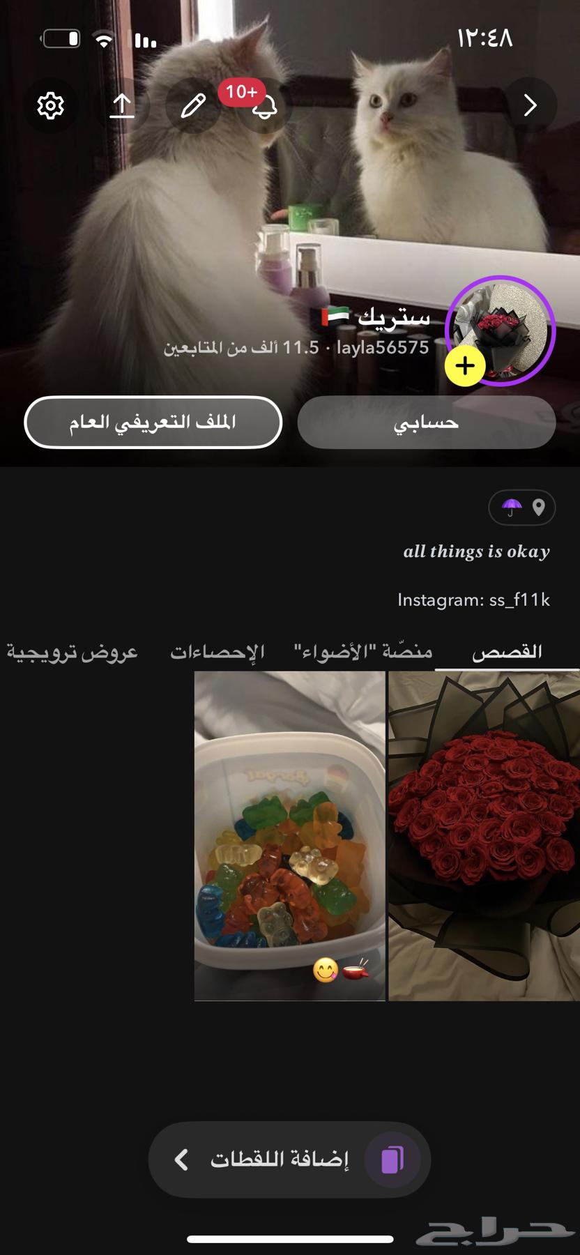 حساب سناب 11 الف64425905932673110