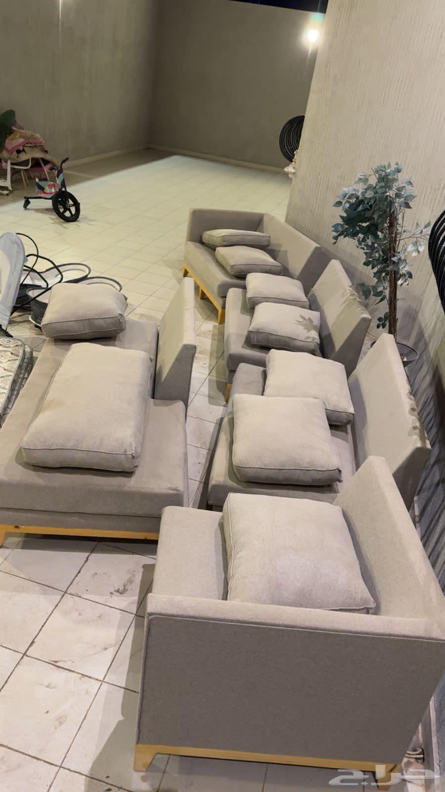 New sofa, used for two months, five pieces with lamp64420216037377110