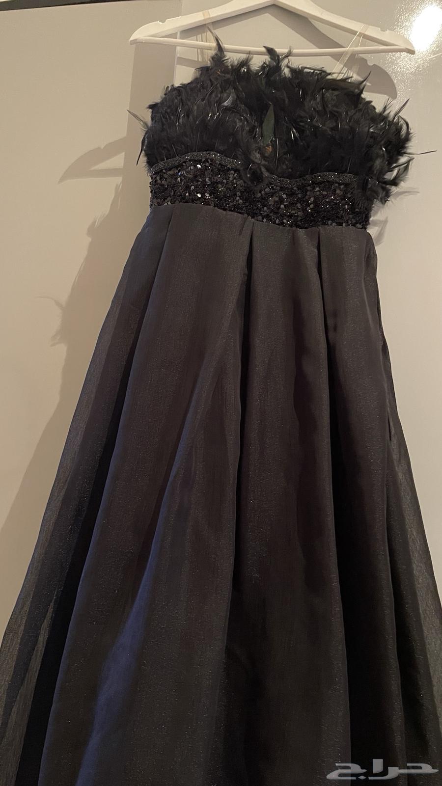 فستان اسود طويل64432618932481114
