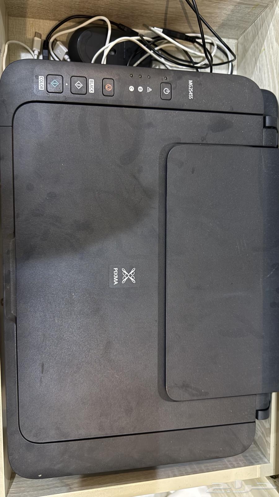 كمبيوتر قديم شغال ديل مع طابعه64427263937537112