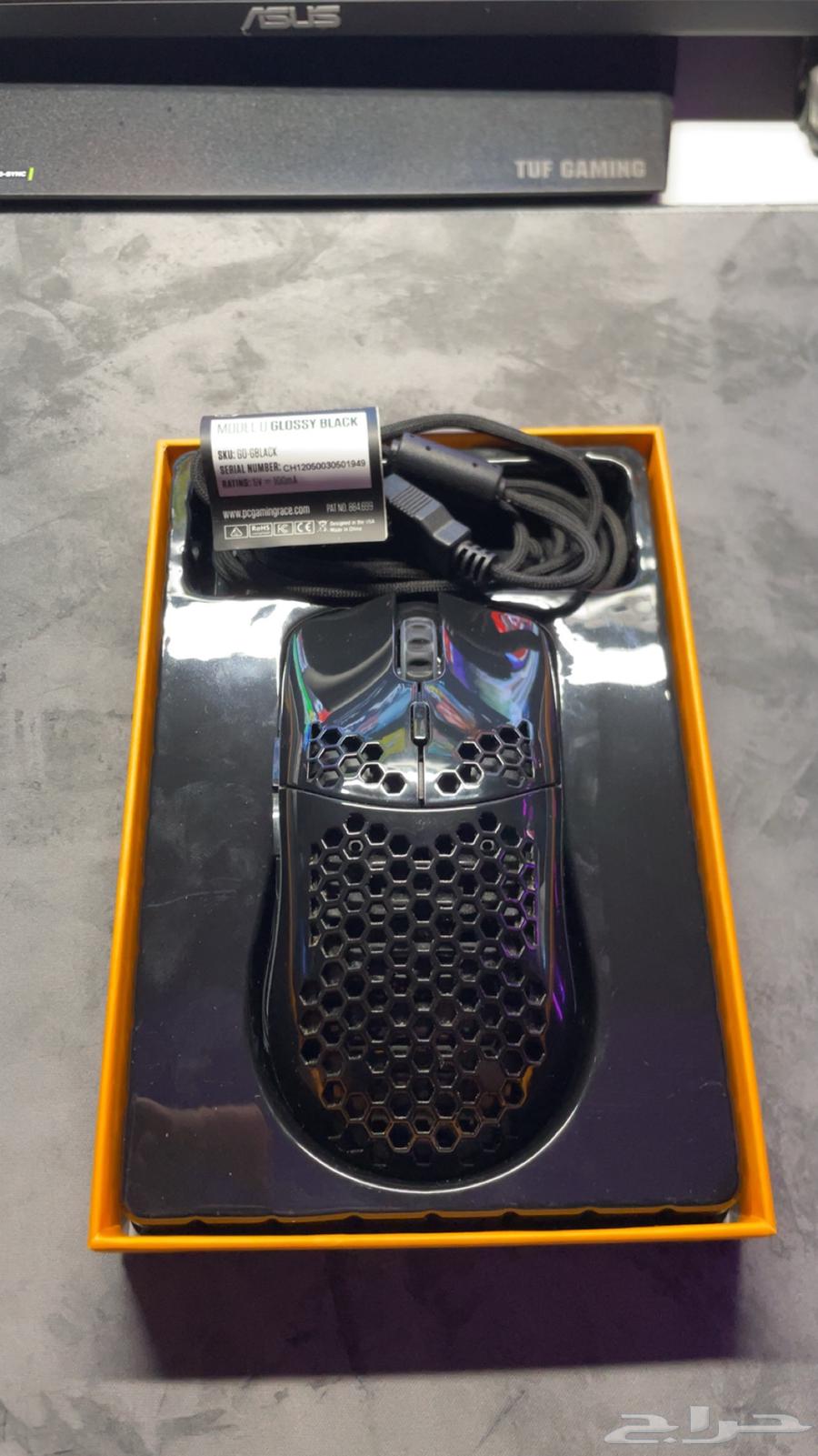 Gloris Black Glossy Mouse 68g64427436505346110