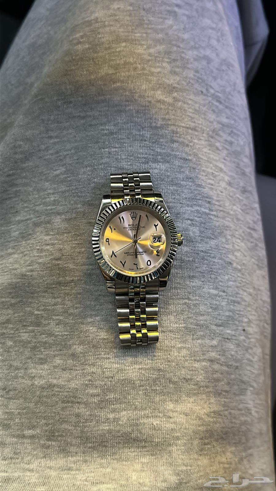 ساعة روليكس بارقام عربيه64431129099523112