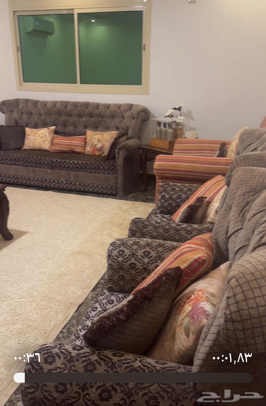 Sofa in good condition, fits approximately 8 people.. and the sofa can possibly be converted64427237174274110